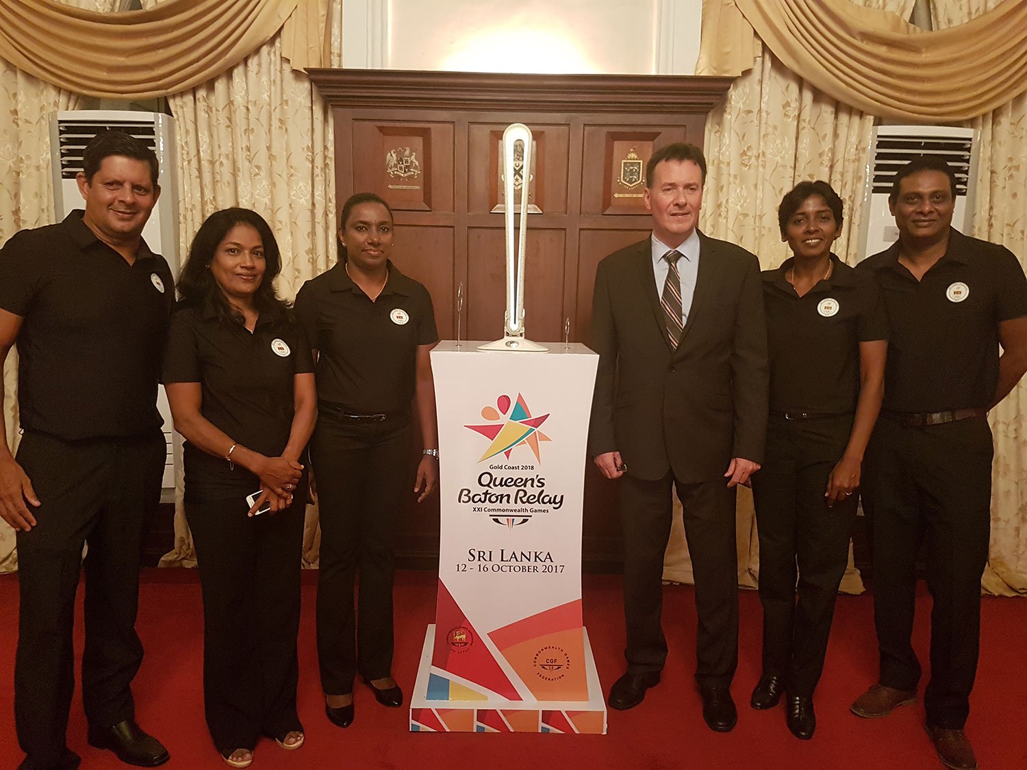 Official welcome of the ‘Queen’s Baton Relay’ by President Maitripala Siriseana