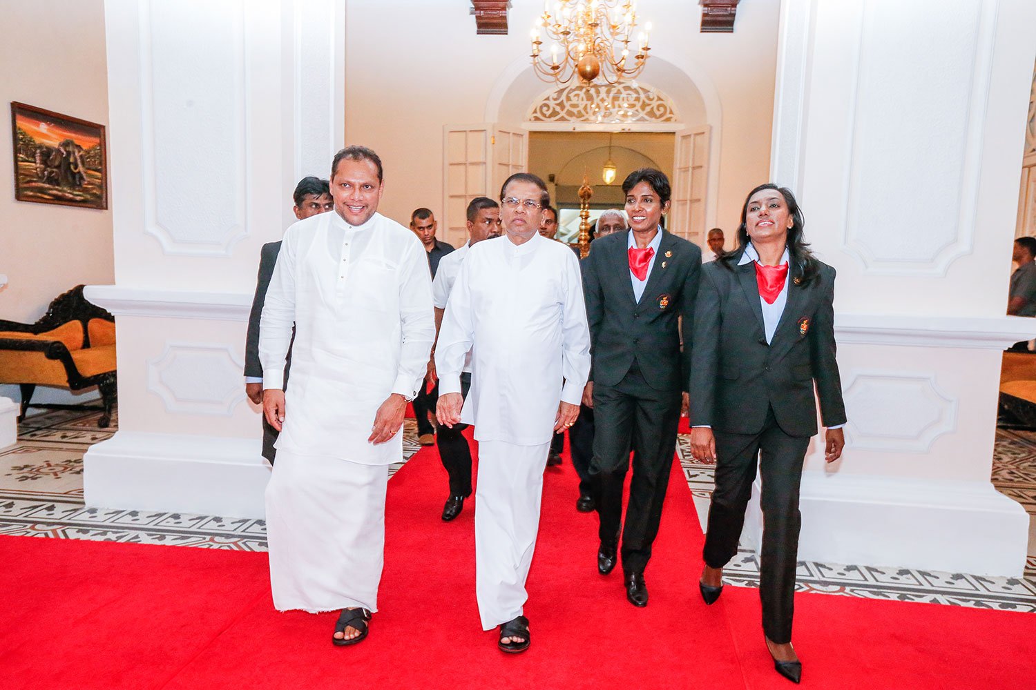 President Mithripala Sirisena Present “Ran Sammana” Awards to Sri Lanka Olympians