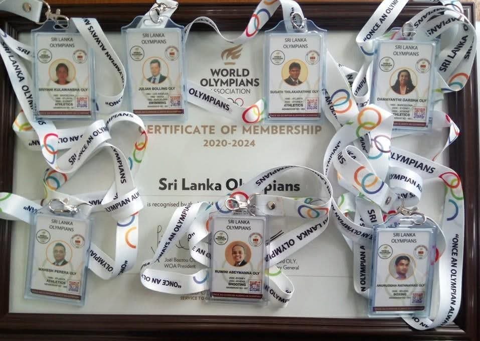 Sri Lanka Olympians Receive Special ID Cards with QR-Linked Profiles for Future Recognition