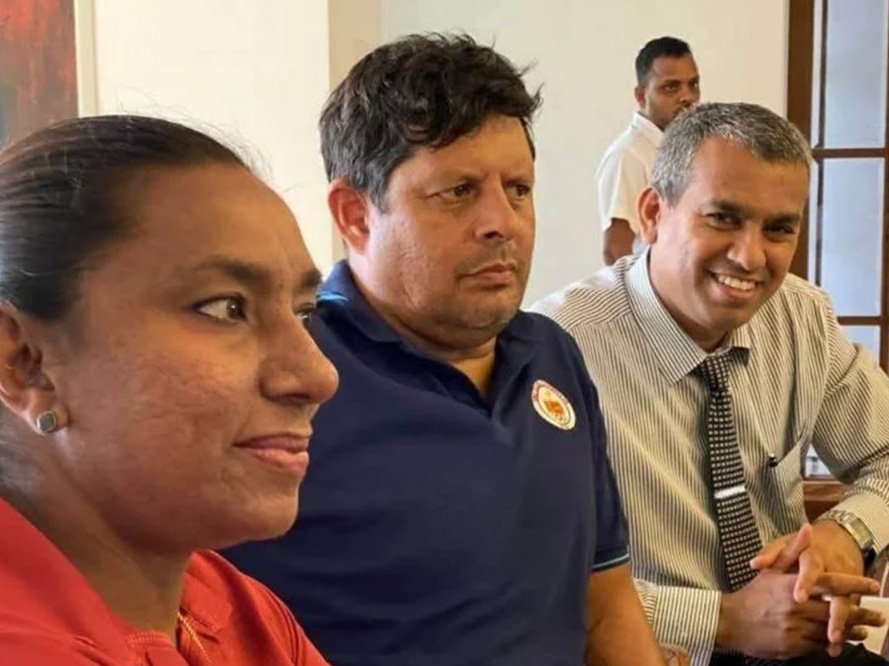 Sri Lanka Olympians met Hon. Shasheendra Rajapaksha